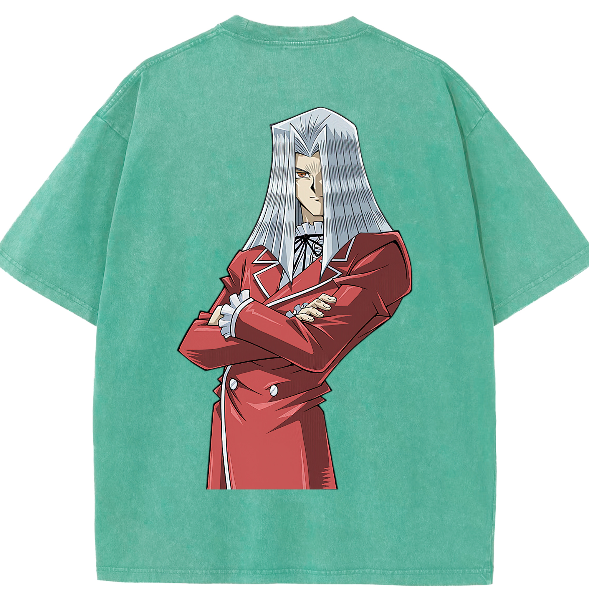 （画像用） 遊☆戯☆王 Yu-Gi-Oh! 綿100% ヴィンテージ風 半袖Tシャツ（背面プリント）